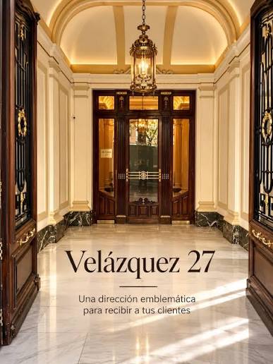 Portal de las oficinas centrales de ELVAM, en la calle Velázquez 27 de Madrid